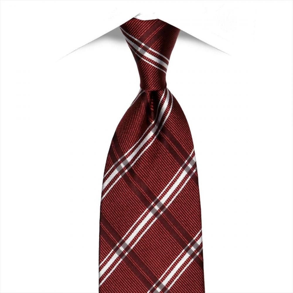 ネクタイ 絹100% レッド ビジネス フォーマル