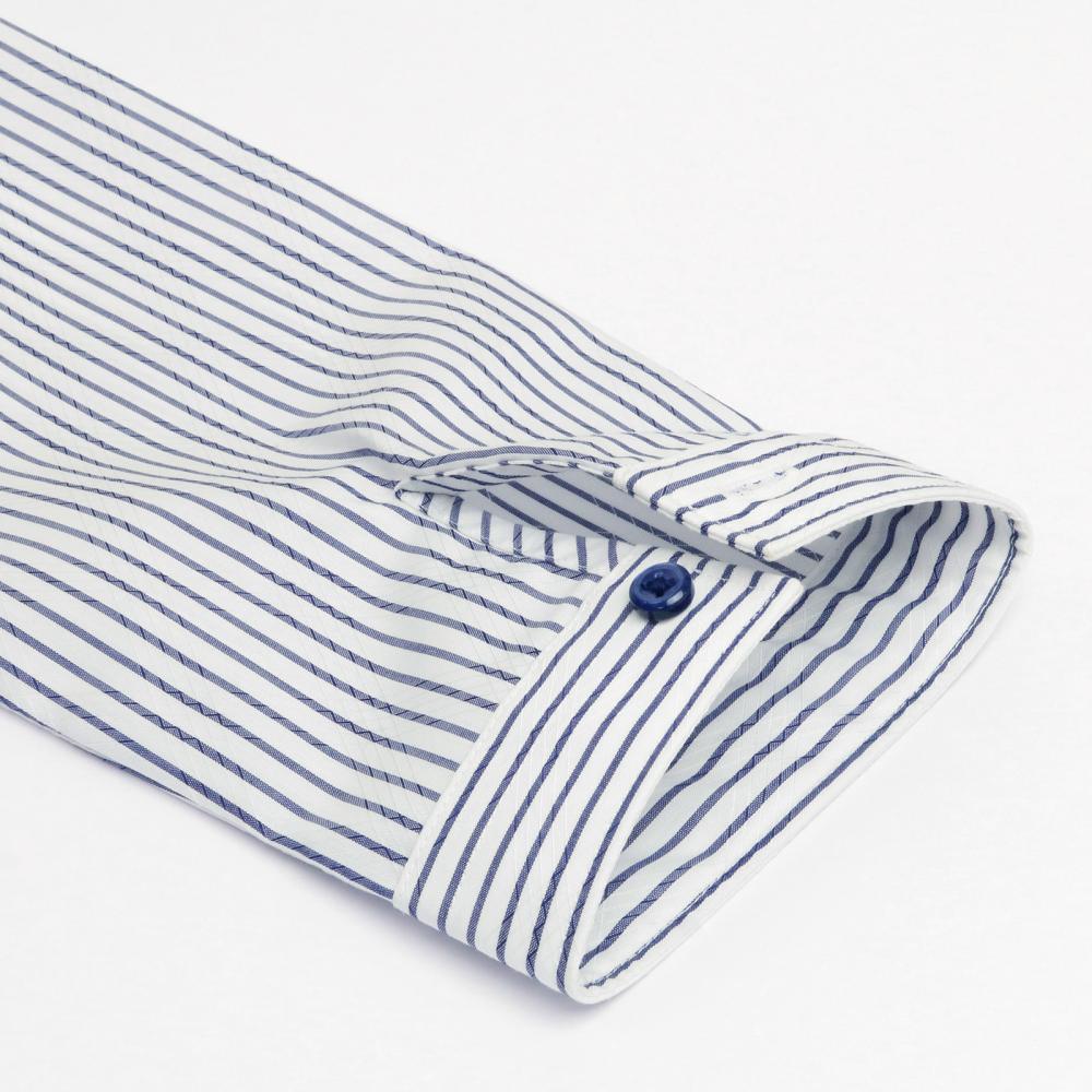 【超形態安定】 ホリゾンタルワイド 七分袖 形態安定 レディースシャツ 綿100%
