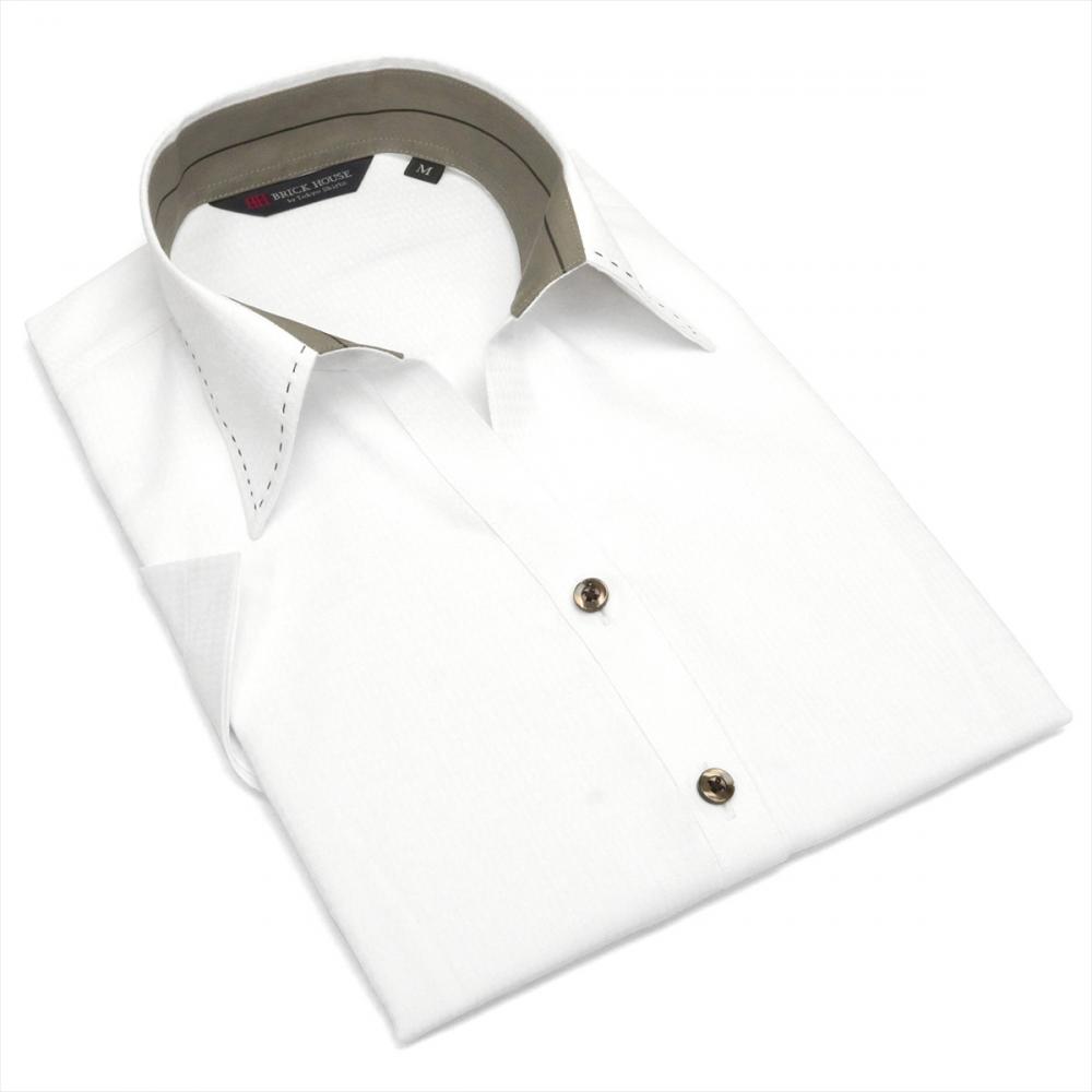 【透け防止】 スキッパー 半袖 形態安定 レディースシャツ