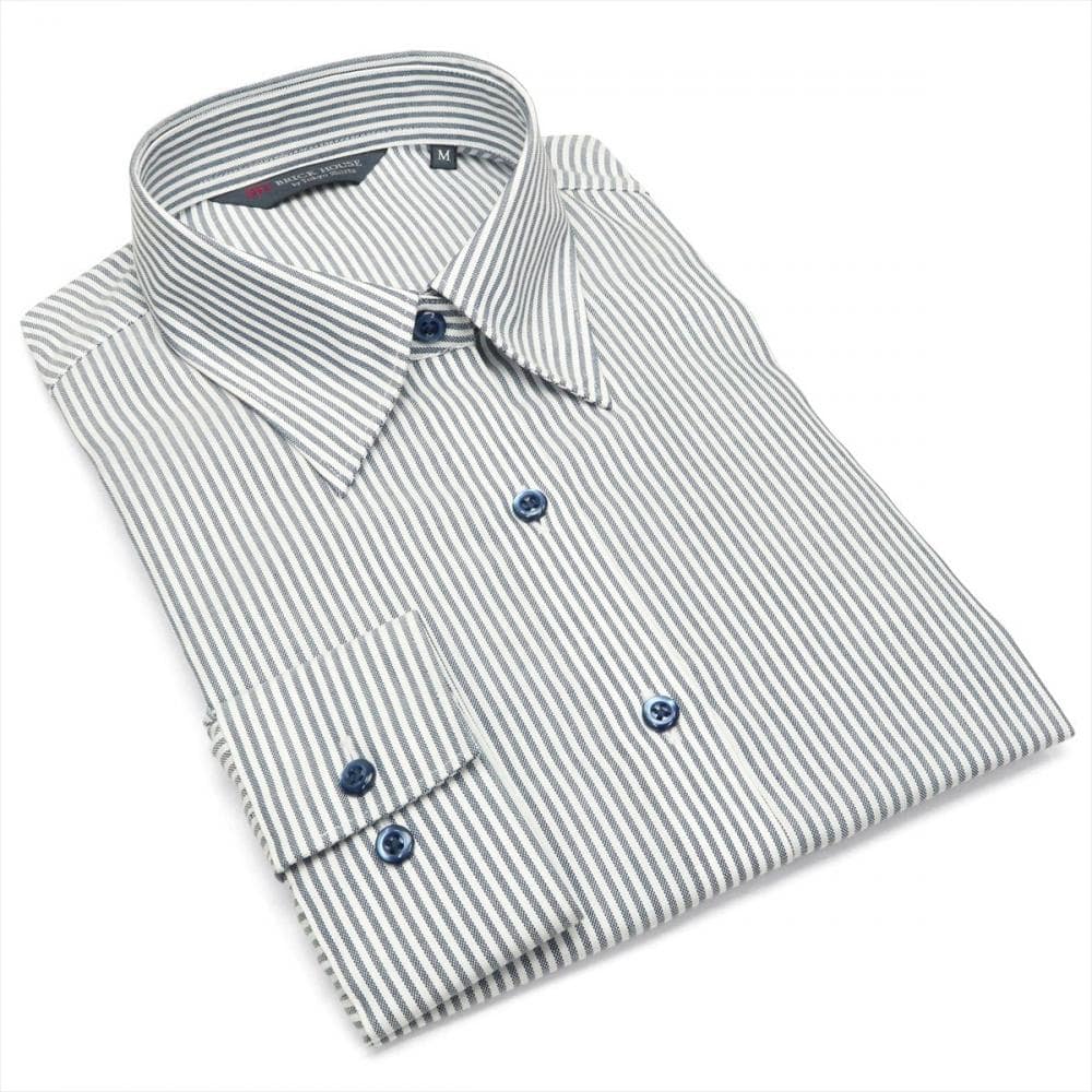 【超形態安定】 レギュラー 長袖 形態安定 レディースシャツ 綿100%