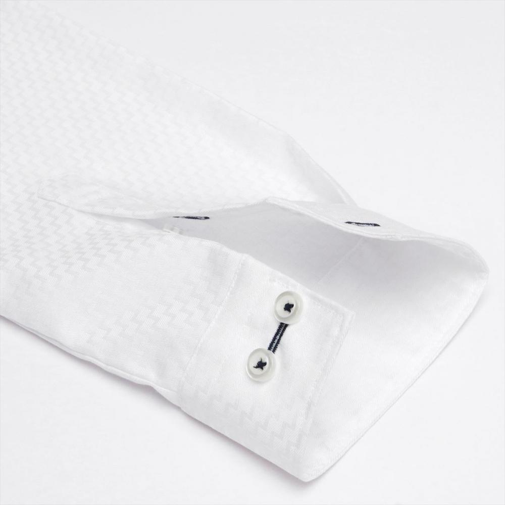 【SUPIMA】 レギュラー 長袖 形態安定 レディースシャツ 綿100%