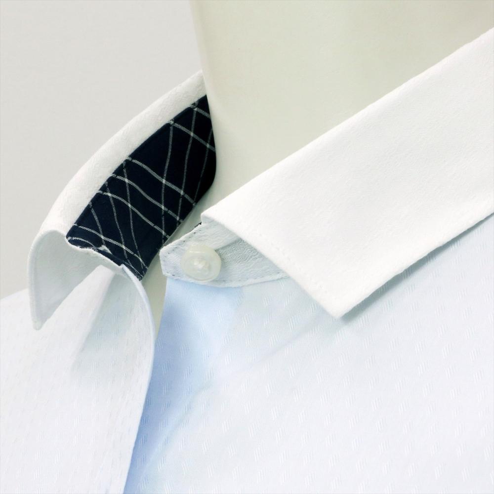 【超形態安定】 ワイド 七分袖 形態安定 レディースシャツ 綿100%