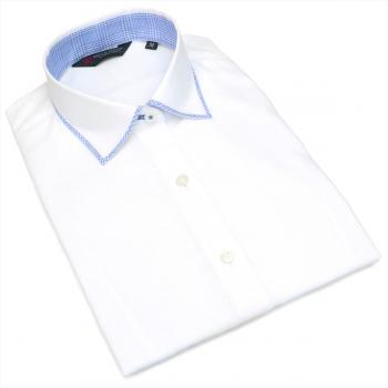 【透け防止】 ワイド 七分袖 形態安定 レディースシャツ