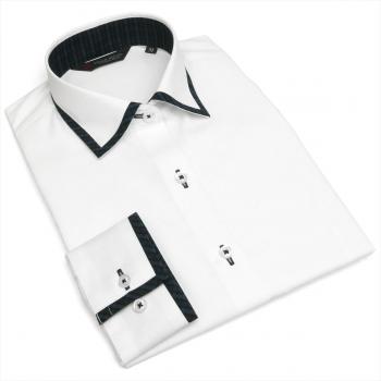 【透け防止】 ワイド 長袖 形態安定 レディースシャツ