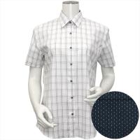 【SUPIMA】 レギュラー 半袖 形態安定 レディースシャツ 綿100%