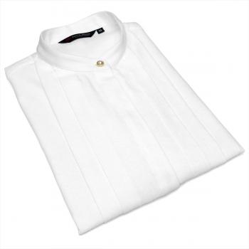 【デザイン】 スタンド 七分袖 形態安定 レディースシャツ