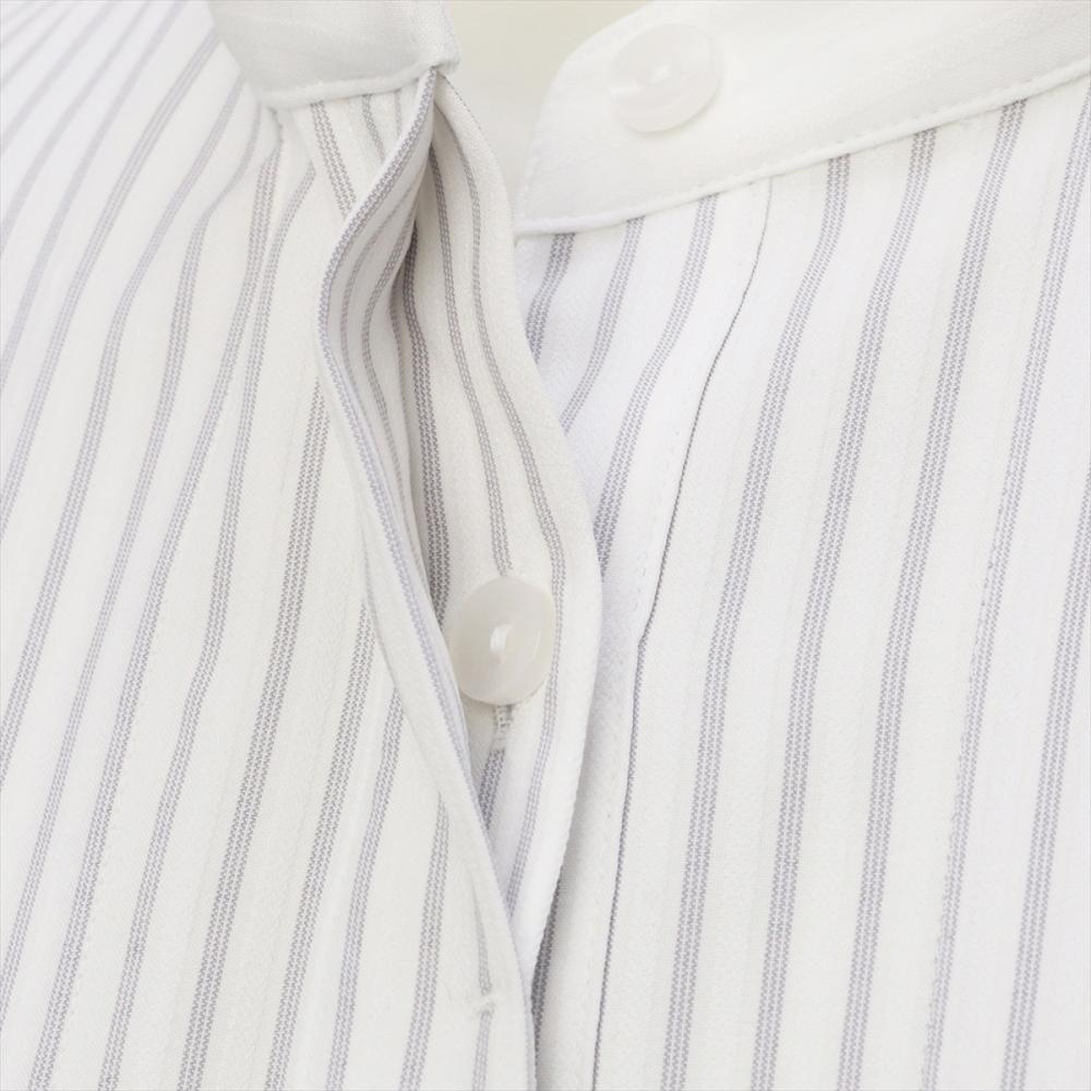 【デザイン】 COFREX 配色スタンド 七分袖 レディースシャツ