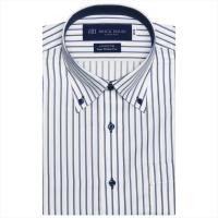 【SUPIMA】 ボットーニ 半袖 形態安定 ワイシャツ 綿100%