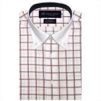 【SUPIMA】 ボタンダウン 半袖 形態安定 ワイシャツ 綿100%