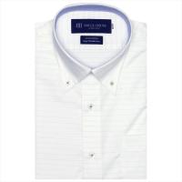 【SUPIMA】 ボタンダウン 半袖 形態安定 ワイシャツ 綿100%