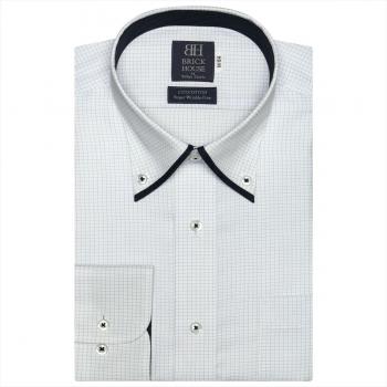 【超形態安定】 ボタンダウン 長袖 形態安定 ワイシャツ 綿100%