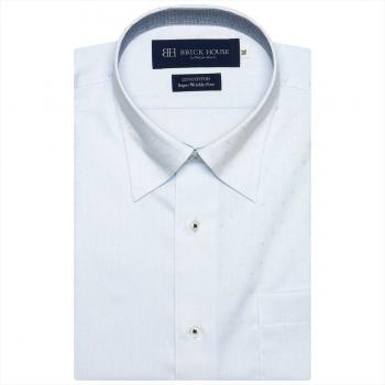【超形態安定】 スナップダウン 半袖 形態安定 ワイシャツ 綿100%