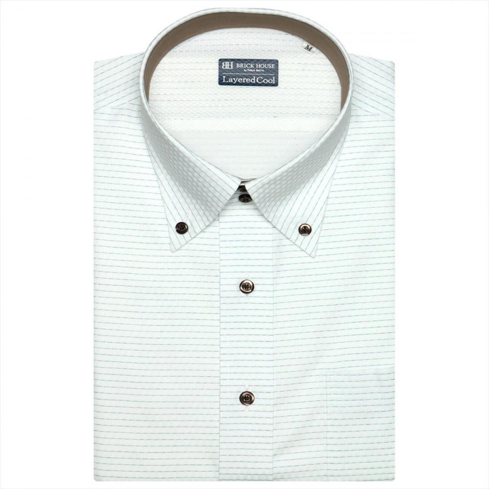 【Layered Cool】 ボットーニ 半袖 形態安定 ワイシャツ