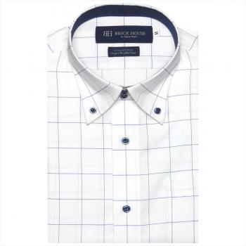 【超形態安定】 ボットーニ 半袖 形態安定 ワイシャツ 綿100%