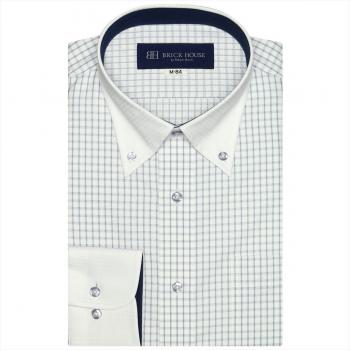 【使用素材 DELTA(R) CARAT(R)】 ボタンダウン 長袖 形態安定 ワイシャツ
