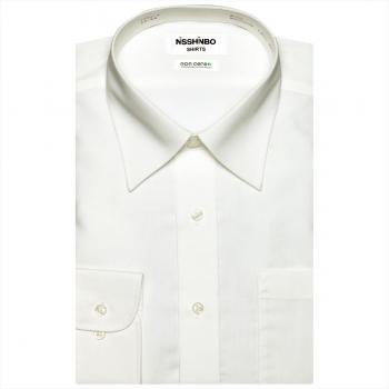 【日清紡シャツ】 レギュラー 長袖 形態安定 ワイシャツ 綿100%