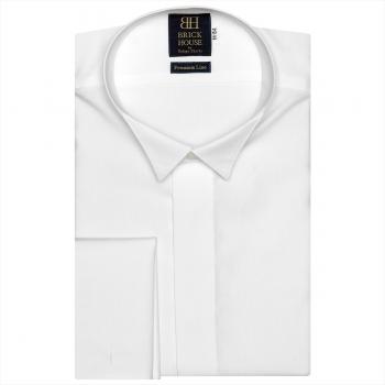 ウイングカラー 長袖 形態安定 ワイシャツ 綿100%
