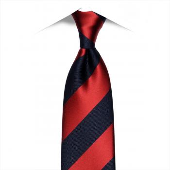 ネクタイ / ビジネス / フォーマル / 日本製ネクタイ 絹100% ネイビー系 ストライプ柄