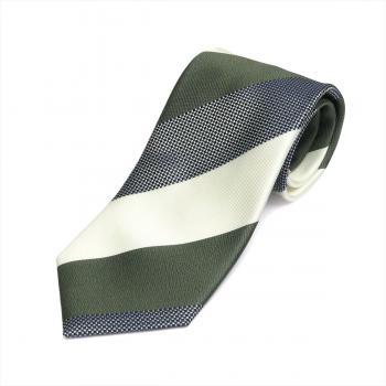 ネクタイ / ビジネス / フォーマル / 日本製ネクタイ 絹100% グレー系 ストライプ柄