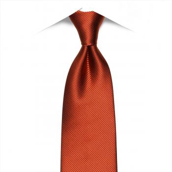 ネクタイ / ビジネス / フォーマル / 日本製ネクタイ 絹100% オレンジブラウン系 無地柄