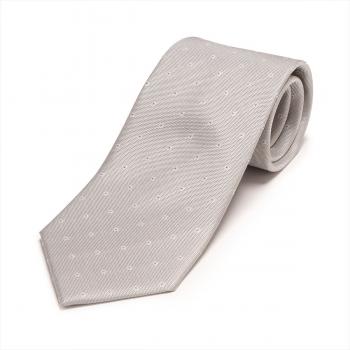 ネクタイ 絹100% ライトグレー系 ビジネス フォーマル