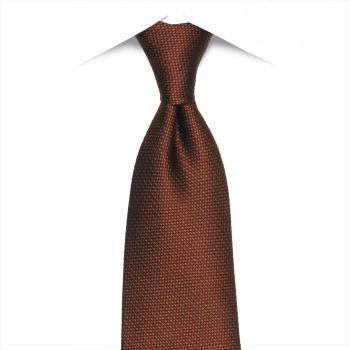 ネクタイ 絹100% オレンジブラウン系 ビジネス フォーマル