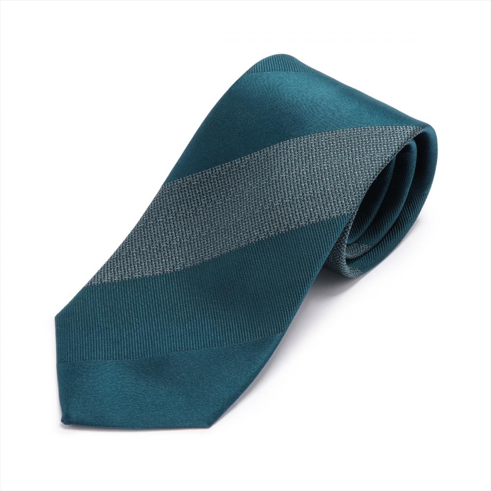 ネクタイ 絹100% ベーシック ブルーグリーン ビジネス フォーマル