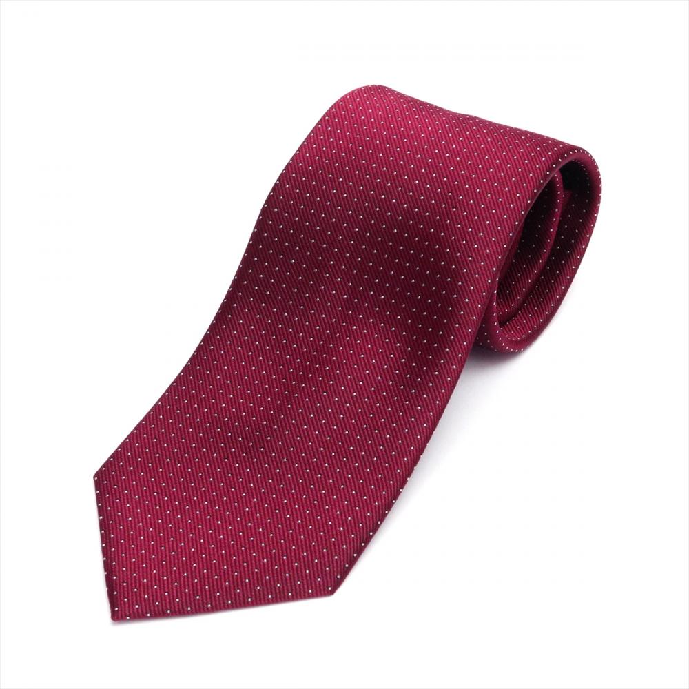 ネクタイ 絹100% ボルドー ビジネス フォーマル