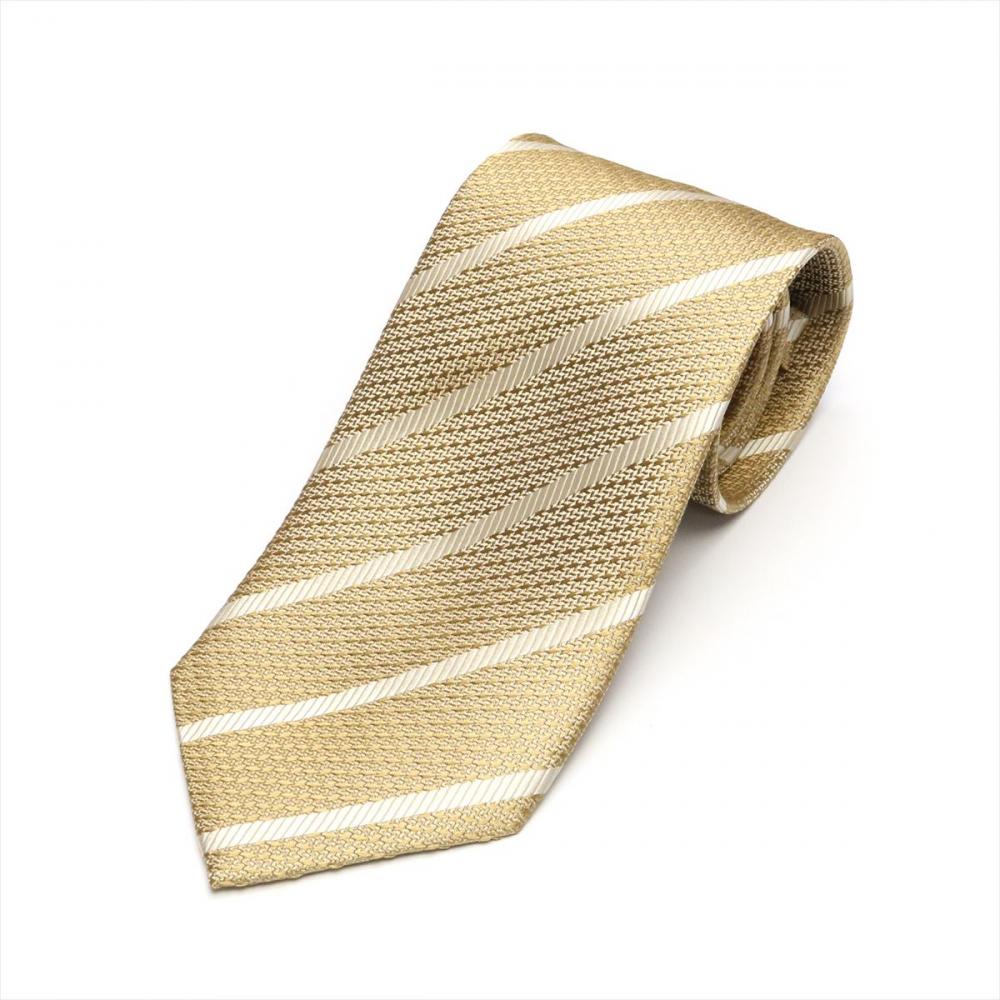 ネクタイ 絹100% ガルザタイ ゴールド ビジネス フォーマル