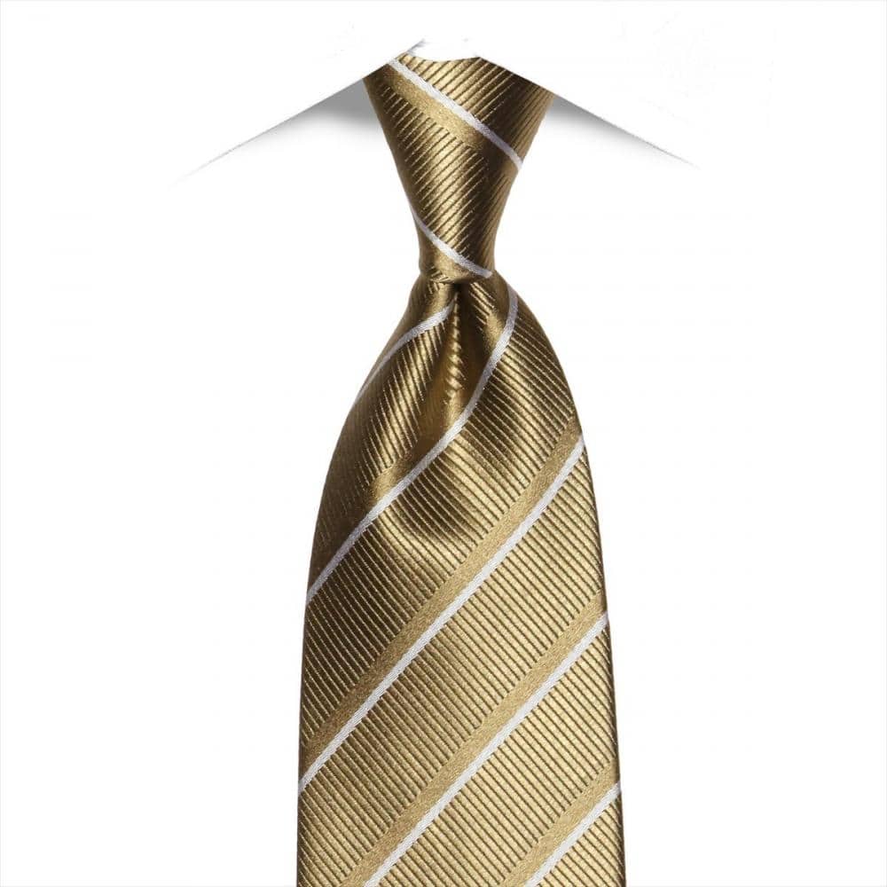 ネクタイ 絹100% ゴールド ビジネス フォーマル