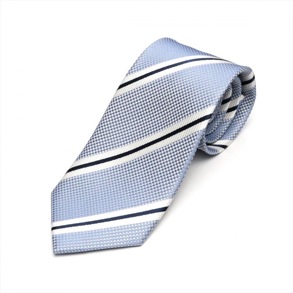 ネクタイ 絹100% サックスビジネス フォーマル