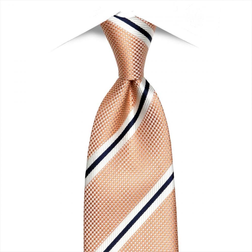 ネクタイ 絹100% オレンジビジネス フォーマル