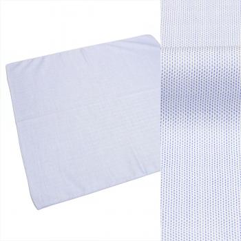 ハンカチ / メンズ / レディース / 日本製 綿100% ブルー系 刺子風柄