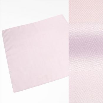 ハンカチ / メンズ / レディース / 日本製 綿100% ピンク系 ヘリンボーン織柄