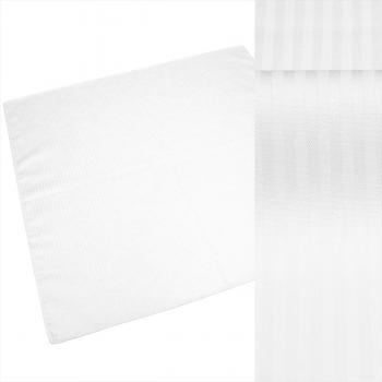 ハンカチ / メンズ / レディース / 日本製 綿100% 白系 ストライプ織柄