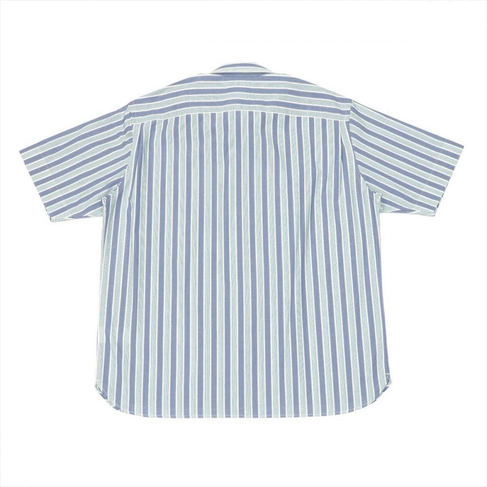 【Pitta Re:)】 カジュアルシャツ ラウンドテール ボタンダウン 半袖 形態安定 メンズ